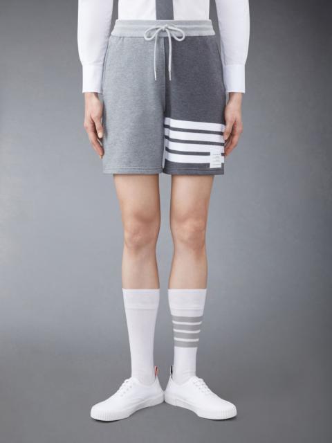 panelled 4-Bar cotton shorts