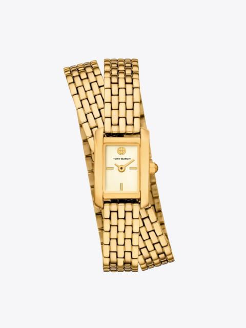 TORY BURCH Mini Eleanor Double Wrap Watch