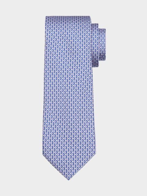 Canali Men's Chainlink Geometric Tie