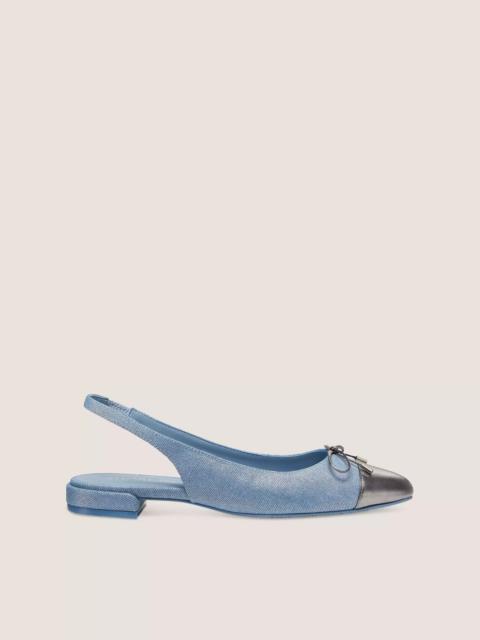 Stuart Weitzman SLEEK BOW SLINGBACK FLAT