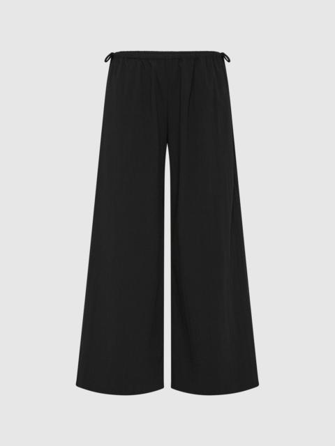 ST. AGNI Cropped Drawstring Pants - Black