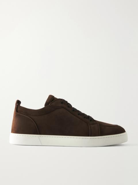Christian Louboutin Rantulow Grosgrain-Trimmed Suede Sneakers