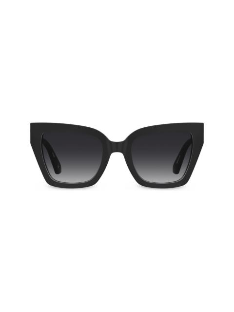 Moschino logo-lettering cat-eye frame sunglasses