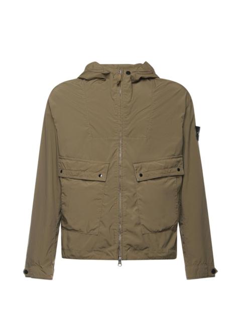 Stone Island hooded flap-pocket jacket