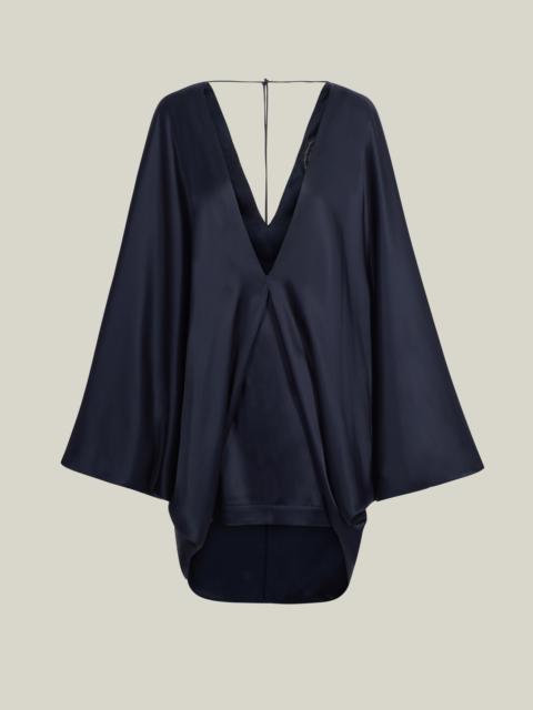 Taller Marmo Mini Butterfly Dress in Midnight Blue