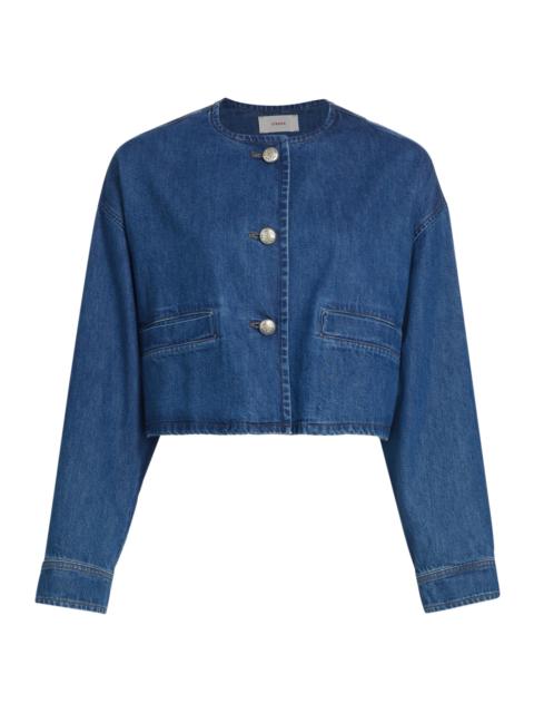 XÍRENA Women's Paley Cropped Denim Jacket - Maritime