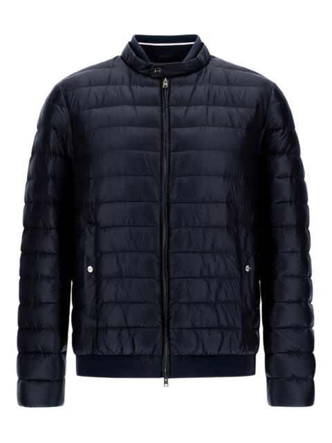 Herno quilted band-collar bomber jacket