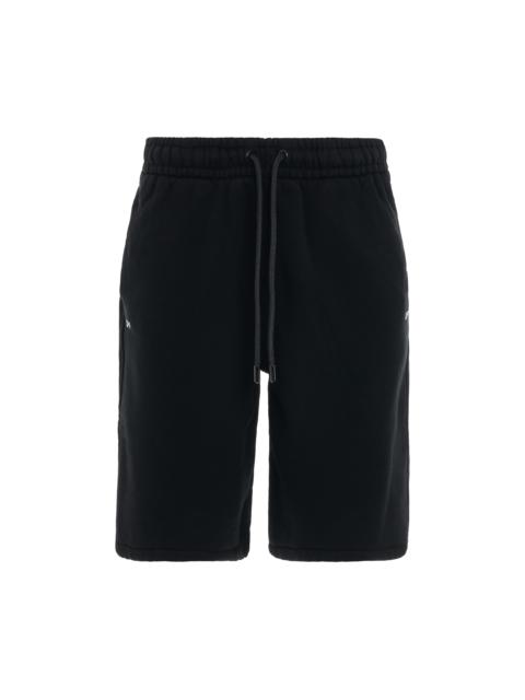 Off-White Off Stamp Sweatshorts in Black