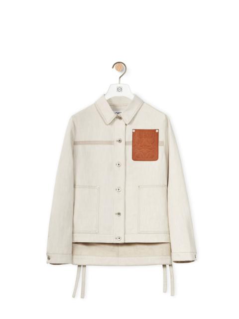 Loewe Workwear jacket in cotton and linen