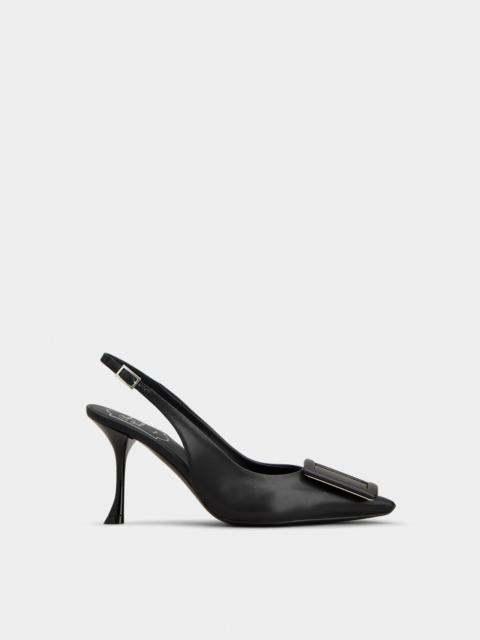 Roger Vivier Viv' in The City Slingback Pumps in leather