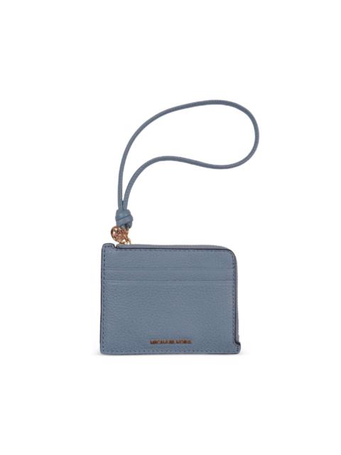 MICHAEL KORS pebbled leather wristlet