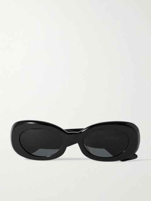 Oliver Peoples + Khaite Oval-frame Acetate Sunglasses