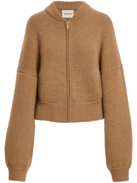 KHAITE Rhea zip-up cardigan