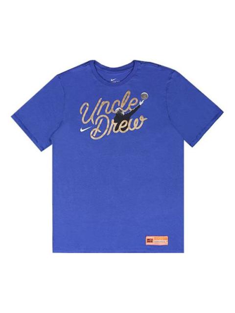 Nike Nike Ki Tee Uncle Drew Kyrie Irving Large Black Basketball Blue BQ6203-495