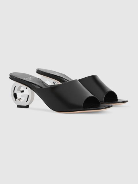 Women's Interlocking G heel sandal