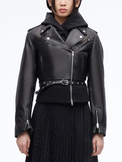 3.1 Phillip Lim Belted Leather Biker Jacket