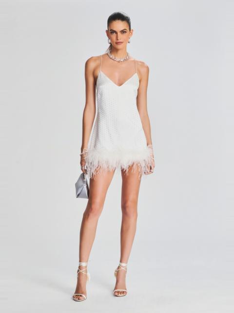 RETROFÊTE SUSANA FEATHER DRESS
