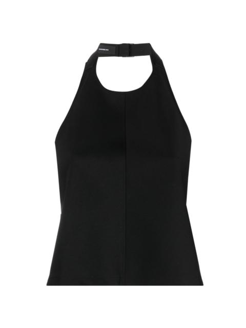 halterneck wool top