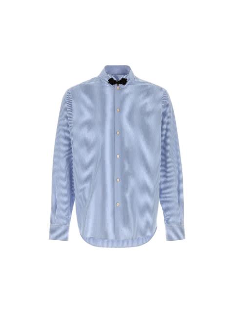 Valentino VALENTINO Blue Embroidered Poplin Shirt New & Authentic (Men