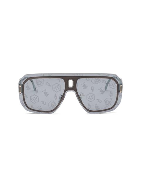 Adventure oversize-frame sunglasses