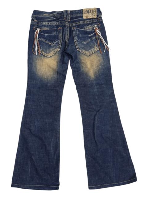 Other Designers Japanese Brand - Lolita Leather Bomdage Mudmax If Six Style Flare Denim