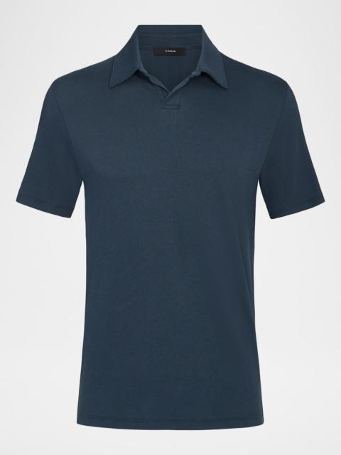 Vince Men's Cotton Knit Johnny Collar Polo Shirt