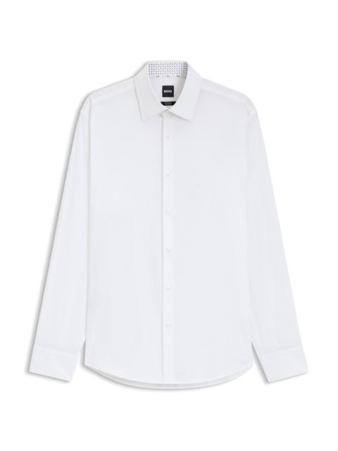 BOSS REGULAR-FIT SHIRT IN EASY-IRON STRETCH-COTTON POPLIN