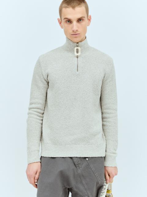 Boucle Henley Sweater