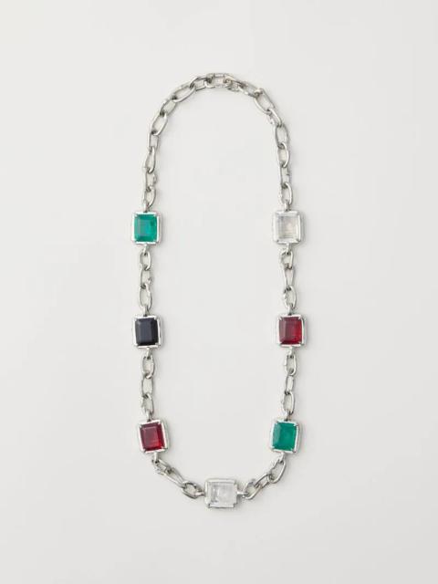 Ambush SMALL SQUARE CUT STONE NECKLACE