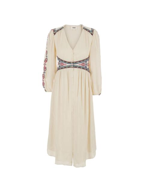ba&sh Tina embroidered button-down dress