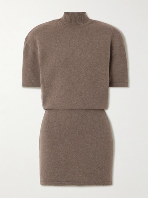 JACQUEMUS Castagna Wool-blend Turtleneck Mini Dress