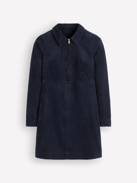 BODEN Bronte Cord Short Dress-Navy