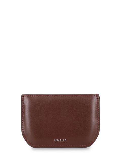 Lemaire Calepin leather card holder
