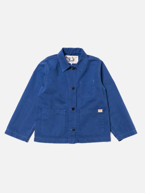 Nudie Jeans Lovis Herringbone Denim Jacket Blue