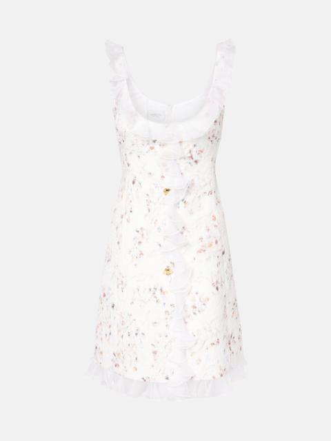 GIAMBATTISTA VALLI Ruffled jacquard minidress