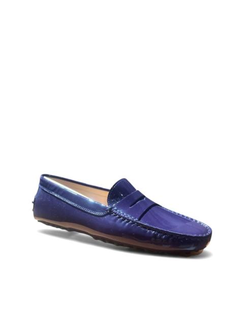 Tod's Gommino patent-finish loafers