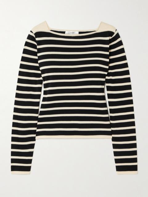 FRAME Striped Cotton Sweater