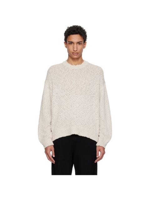 ISSEY MIYAKE Beige Risotto Knit Sweater