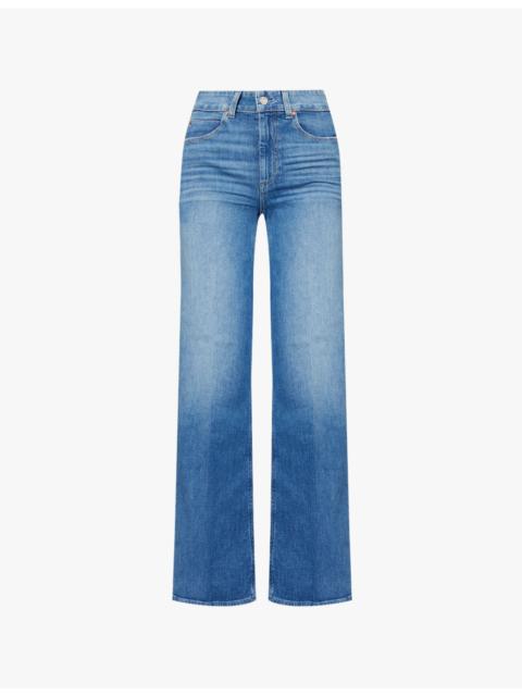 PAIGE Sasha wide-leg high-rise stretch-denim jeans