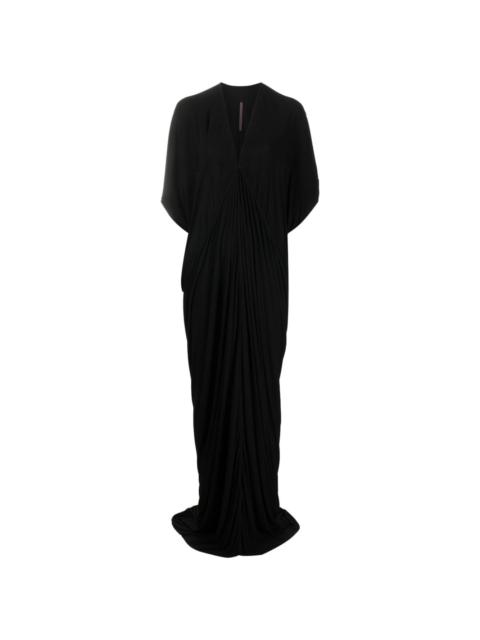 V-neck jersey gown