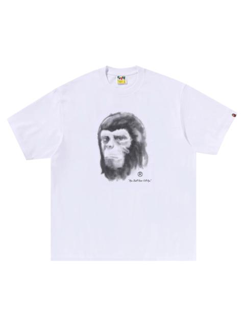 BAPE Pixel Comic Ape Head Relaxed Fit Tee 'White'