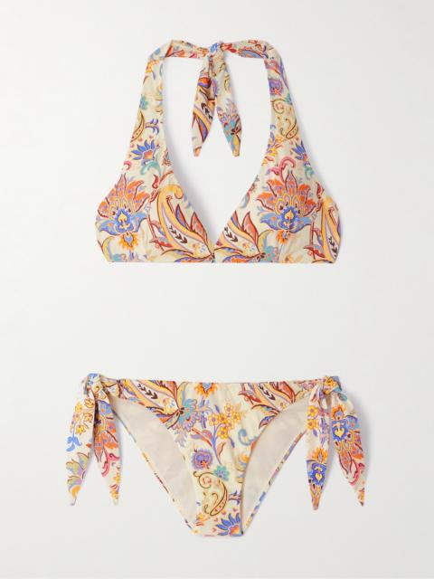 Etro Halterneck Printed Bikini
