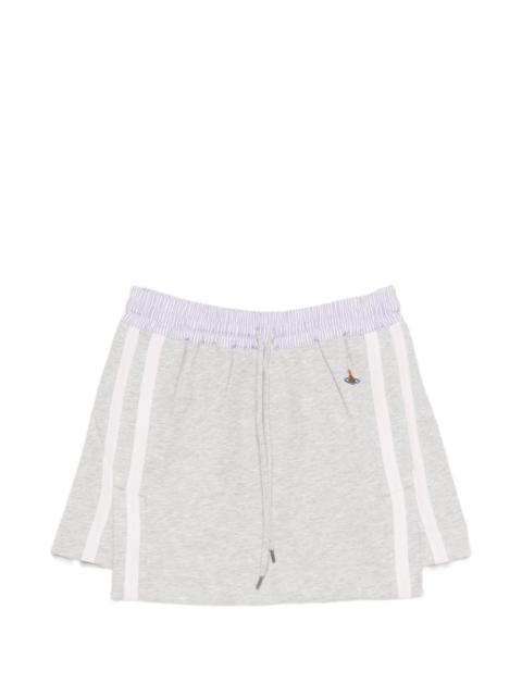 Vivienne Westwood stripe-waist drawstring mini skirt