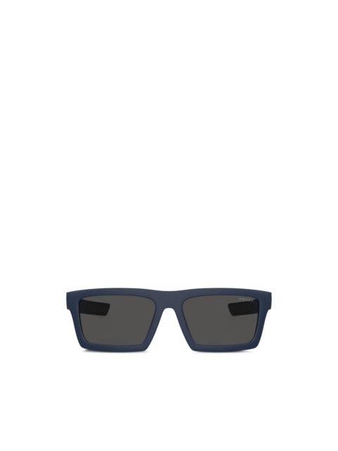 Prada logo-detail rectangle-frame sunglasses