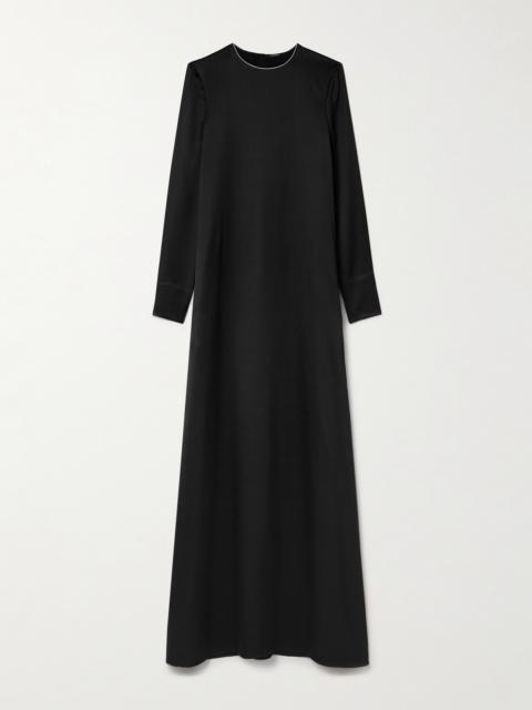 ADAM LIPPES Silk-charmeuse Gown