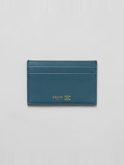 CELINE MEDIUM CARD HOLDER IN GRAINED SUPPLE CALFSKIN