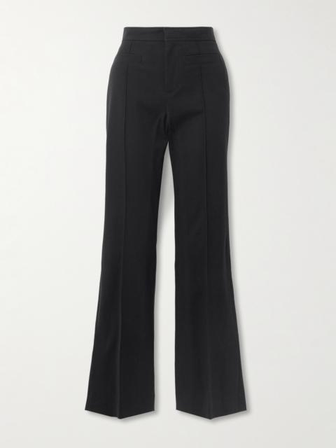 Chloé Cotton-blend Straight-leg Pants