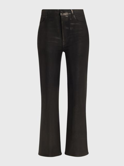 FRAME Le Sleek Straight Coated Jeans