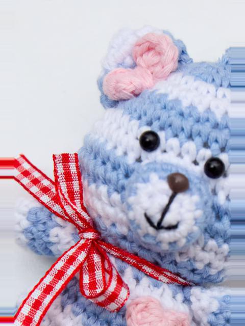 GUIZIO BUTTON BEAR BAG CHARM