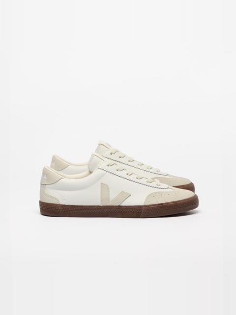 VEJA VOLLEY LEATHER WHITE NATURAL BARK